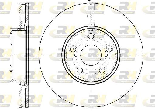 Roadhouse 6887.10 - Brake Disc autospares.lv