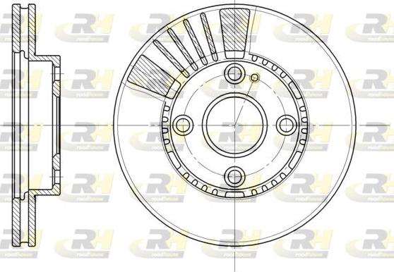 Roadhouse 6834.10 - Brake Disc autospares.lv