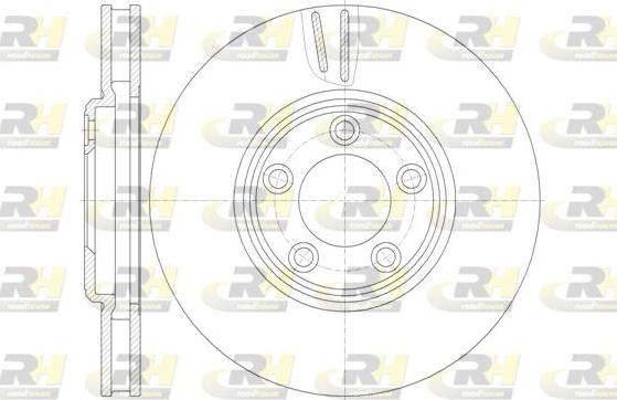 Roadhouse 6836.10 - Brake Disc autospares.lv