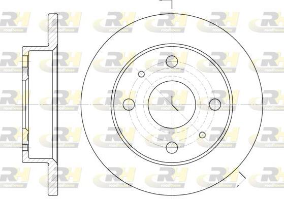 Roadhouse 6830.00 - Brake Disc autospares.lv