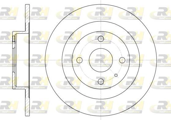 Roadhouse 6833.00 - Brake Disc autospares.lv