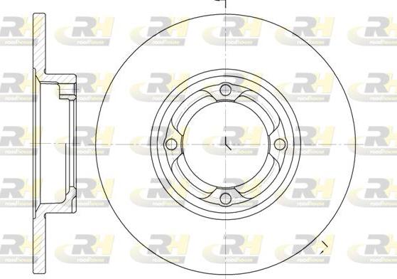 Roadhouse 6832.00 - Brake Disc autospares.lv