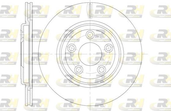 Roadhouse 6837.10 - Brake Disc autospares.lv