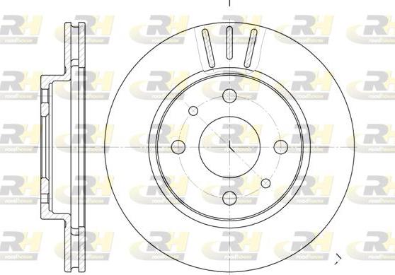 Roadhouse 6829.10 - Brake Disc autospares.lv