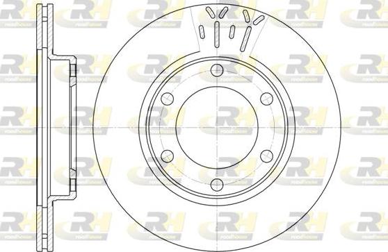 Roadhouse 6824.10 - Brake Disc autospares.lv