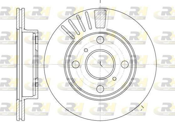 Roadhouse 6825.10 - Brake Disc autospares.lv