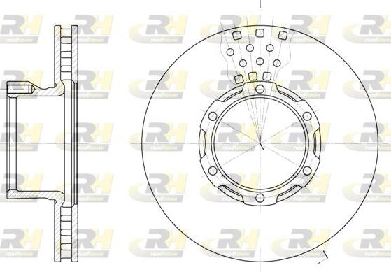 Roadhouse 6821.10 - Brake Disc autospares.lv