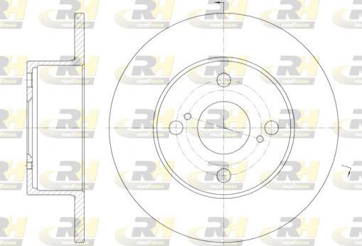 Roadhouse 6871.00 - Brake Disc autospares.lv