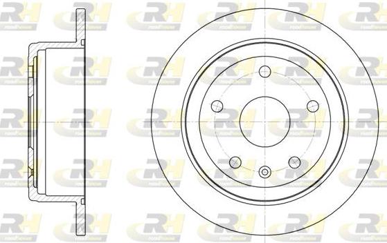 Roadhouse 6872.00 - Brake Disc autospares.lv