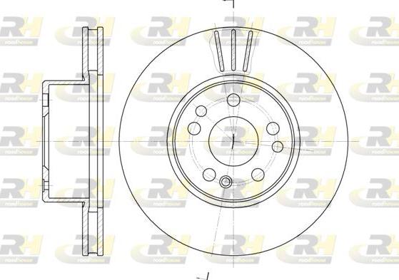 Roadhouse 6351.10 - Brake Disc autospares.lv