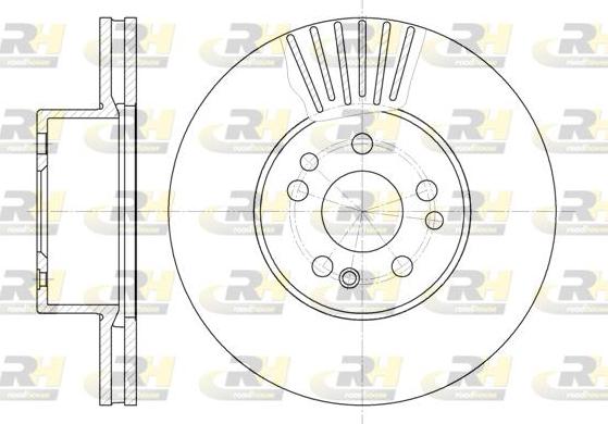 Roadhouse 6353.10 - Brake Disc autospares.lv