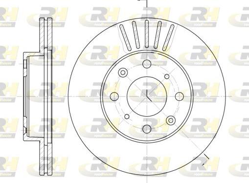 Roadhouse 6369.10 - Brake Disc autospares.lv