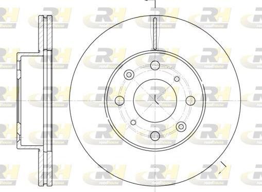 Roadhouse 6366.10 - Brake Disc autospares.lv