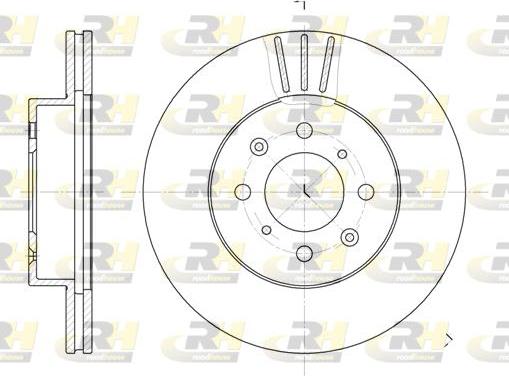 Roadhouse 6367.10 - Brake Disc autospares.lv