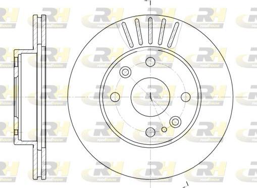 Roadhouse 6386.10 - Brake Disc autospares.lv