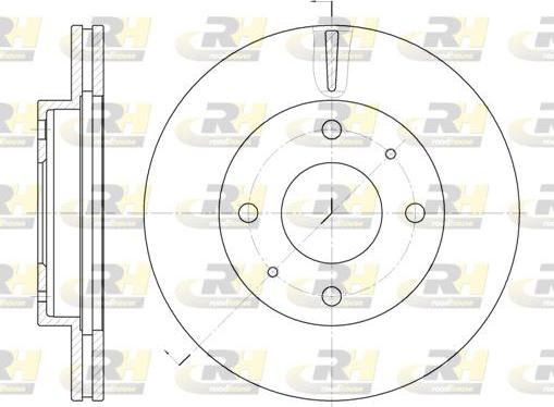 Roadhouse 6376.10 - Brake Disc autospares.lv