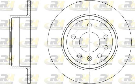 Roadhouse 6249.00 - Brake Disc autospares.lv