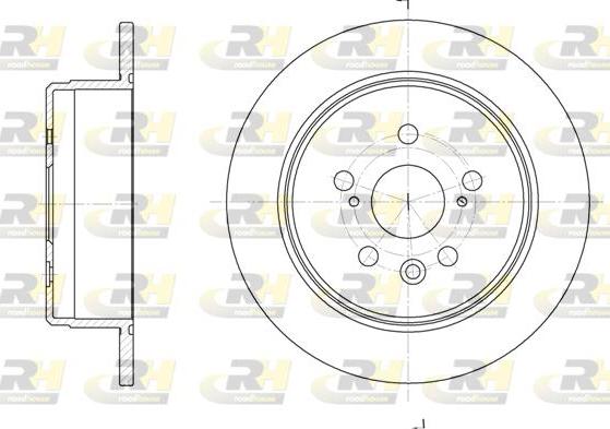 Roadhouse 6245.00 - Brake Disc autospares.lv