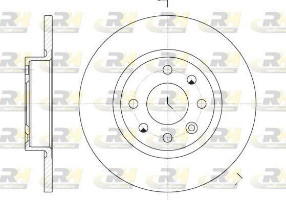 Roadhouse 6209.00 - Brake Disc autospares.lv