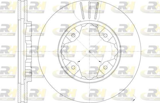 Roadhouse 6205.10 - Brake Disc autospares.lv