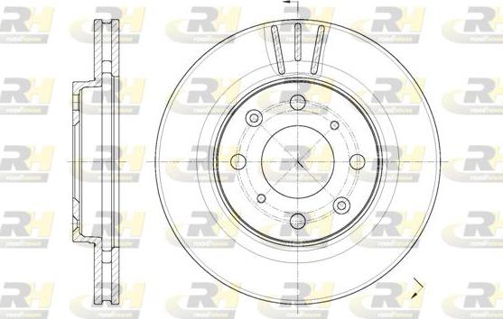 Roadhouse 62086.10 - Brake Disc autospares.lv