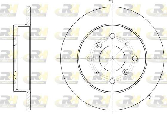 Roadhouse 6208.00 - Brake Disc autospares.lv