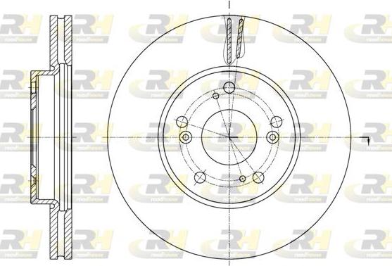 Roadhouse 62107.10 - Brake Disc autospares.lv