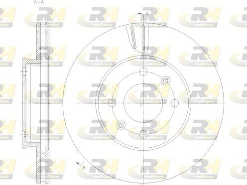 Roadhouse 62121.10 - Brake Disc autospares.lv