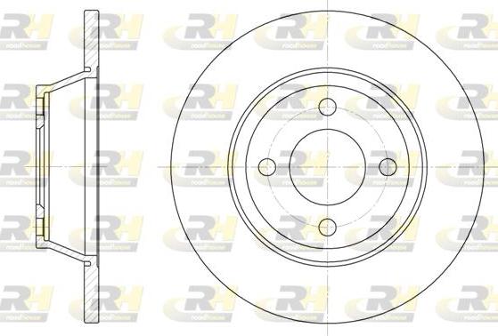 Roadhouse 6287.00 - Brake Disc autospares.lv