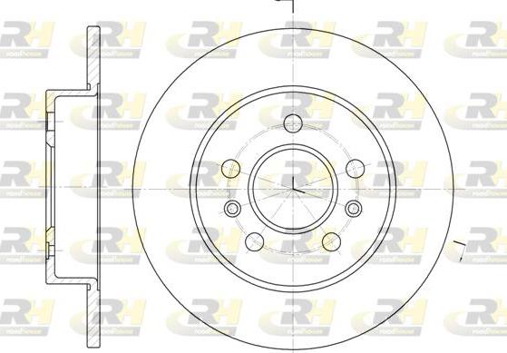 Roadhouse 6239.02 - Brake Disc autospares.lv