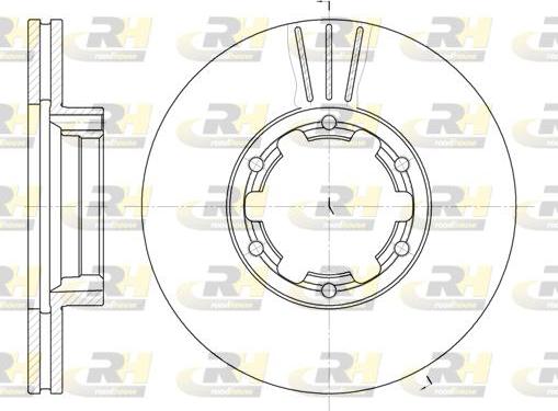 Roadhouse 6234.10 - Brake Disc autospares.lv