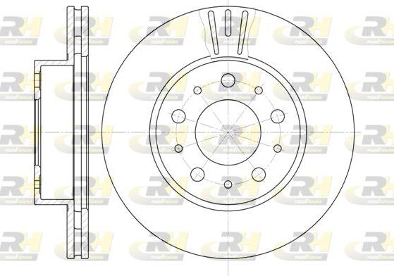 Roadhouse 6231.10 - Brake Disc autospares.lv