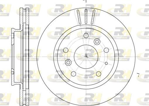 Roadhouse 6237.10 - Brake Disc autospares.lv