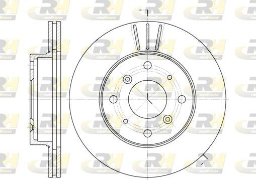 Roadhouse 6225.10 - Brake Disc autospares.lv