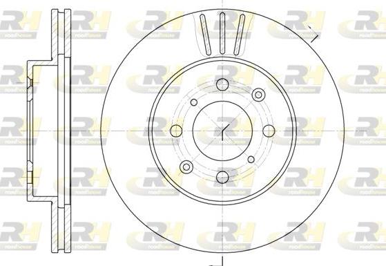 Roadhouse 6226.10 - Brake Disc autospares.lv