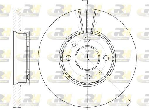 Roadhouse 6227.10 - Brake Disc autospares.lv