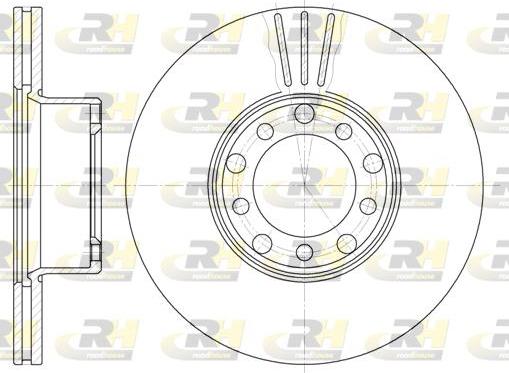 Roadhouse 6274.10 - Brake Disc autospares.lv