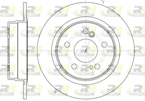 Roadhouse 6270.00 - Brake Disc autospares.lv