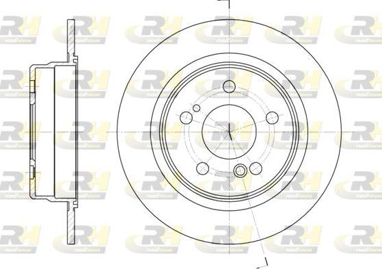 Roadhouse 6271.00 - Brake Disc autospares.lv