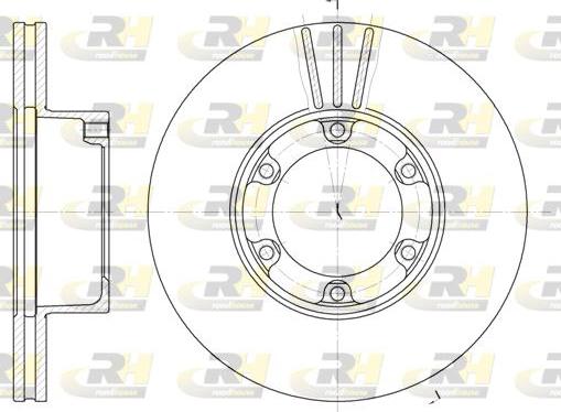 Roadhouse 6277.10 - Brake Disc autospares.lv