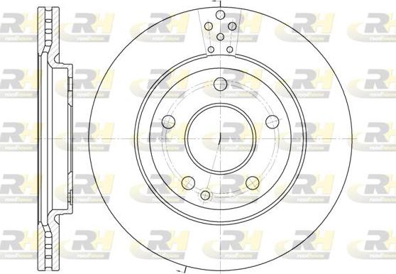 Roadhouse 6748.10 - Brake Disc autospares.lv