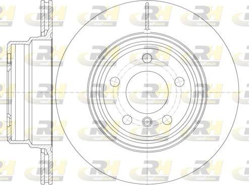 Roadhouse 6755.10 - Brake Disc autospares.lv