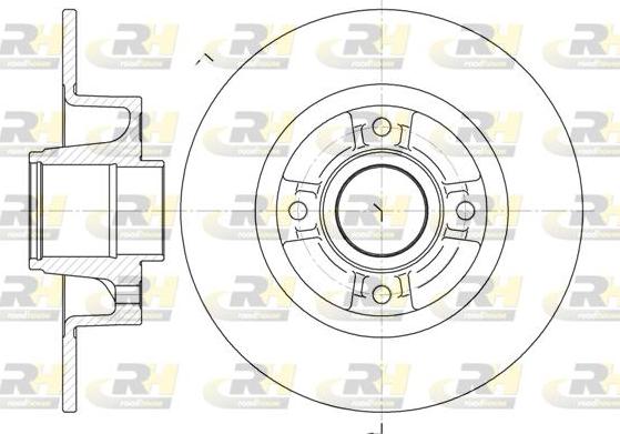 Roadhouse 6750.00 - Brake Disc autospares.lv