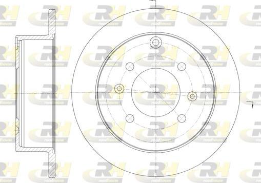 Roadhouse 6757.00 - Brake Disc autospares.lv