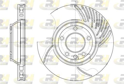 Roadhouse 6769.10 - Brake Disc autospares.lv