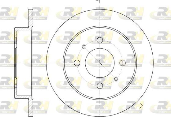 Roadhouse 6765.00 - Brake Disc autospares.lv