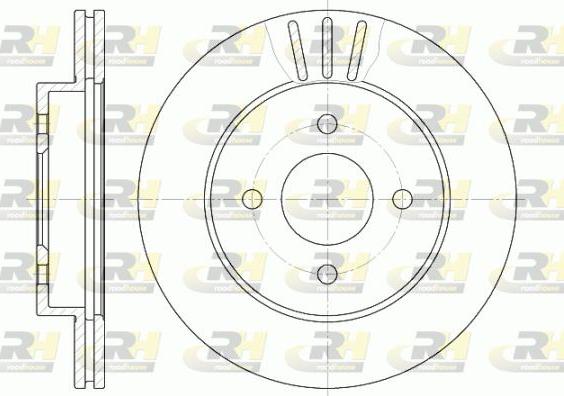 Roadhouse 6761.10 - Brake Disc autospares.lv