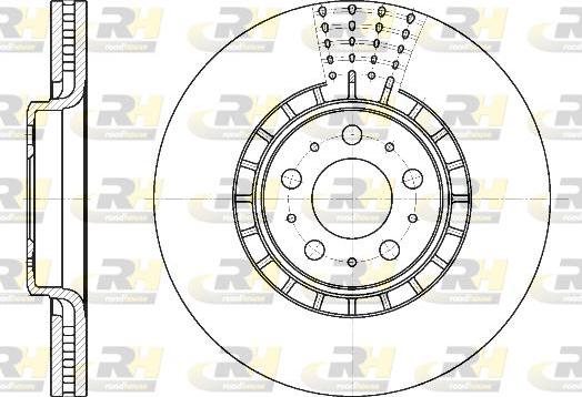 Roadhouse 6768.10 - Brake Disc autospares.lv