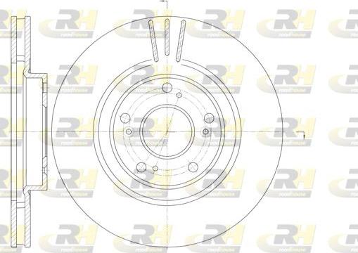 Roadhouse 6763.10 - Brake Disc autospares.lv