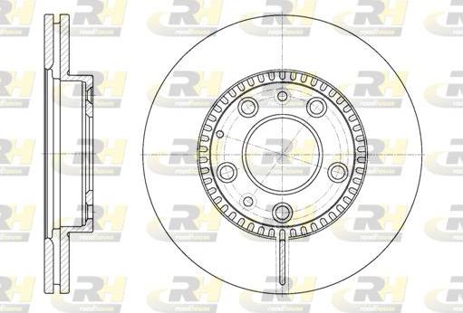 Roadhouse 6767.10 - Brake Disc autospares.lv